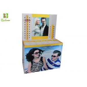 China Printed  Sunglasses Cardboard Display Stands Cylindrical Pile Head supplier