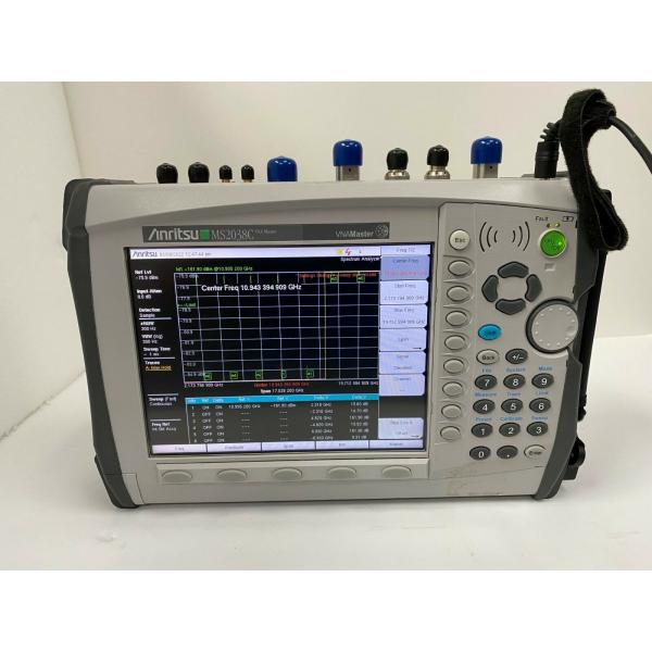 Analyseur de réseau vectoriel et analyseur de spectre portable Anritsu MS2038C VNA 5 kHz–20 GHz