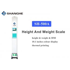 China Body Analysis Bluetooth 10.1 inch Digital Scale With Height Rod supplier