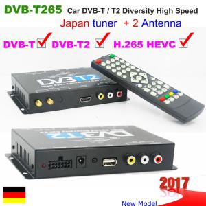 China DVB-T265 Germany DVB-T2 DVB-T H.265 HEVC car tv receiver box for Auto Mobile High Speed from China 2 Tuner 2 Antenna supplier