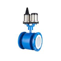 China Magnetic Water Flow Meter Battery Powered Operated Electromagnetic on sale