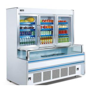 China Congelador da combinação do vertical 1.8m 2.5m para mover-se fácil do supermercado supplier