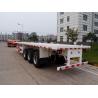 3 axles 40 feet flatbed container semi trailer for picked truck
