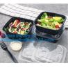 3 compartment durable plastic food meal prep bento box,modern style food grade