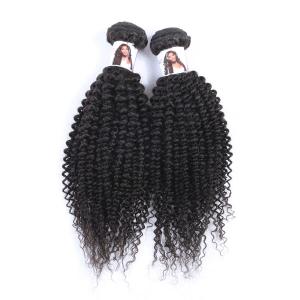 China Wholesale Black Hair Products, Kinky Curl Human Hair Extensions for Black Women supplier