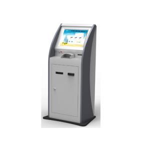 Floor Standing Touch Screen Self Service Kiosk with Card Reader For Banks