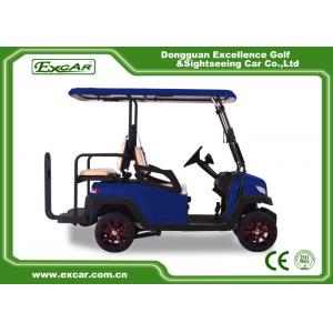 China Fuel Type 3 - 4 Seater 48V Battery Golf Cart Blue Colour With CE Approved supplier