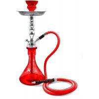 China Medium Modern Red Hookah Set / Aluminum 1 Hose Hookah Kit on sale