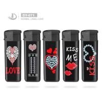 China Customized Request Dongyi Plastic Smoking Electronic Lighter with Normal Label-Love on sale