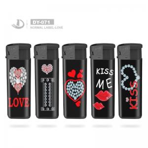 China Customized Request Dongyi Plastic Smoking Electronic Lighter with Normal Label-Love supplier