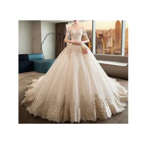 Puff Long Ball Gown Beaded Wedding Dresses Plus Size Soft And Romantic