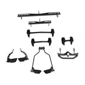 8pcs/set Gym back handle Back muscles training rowing high position low pull handle Fitness Pull back training parts