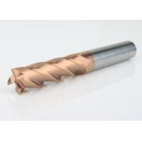 China Solid Tungsten Indexable End Mill Cutter HRC55 For Cutting Tools 30 Helix Angle on sale
