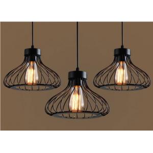 China Iron Art Retro LED Cafe Lights / Modern Chandeliers For Dining Room / Restaurant supplier