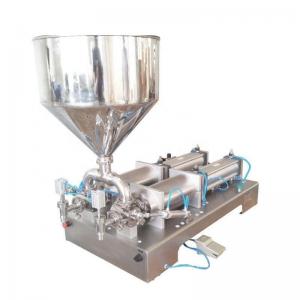 stainless steel semi automatic liquid bread cream paste filling machine