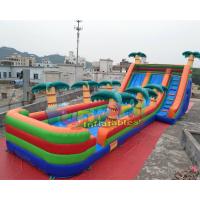 China Outdoor Long Inflatable Water Slide Slip N Slide 11x5.5x5.5 Meter on sale