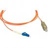 China SC to LC Simplex Multimode 62.5 / 125 μm Fiber Optic Patch Cord for Transmitter wholesale