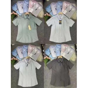 Women Polo Dress Shirts Cotton Fashion Regular Shirts Formal Dress Kcs4