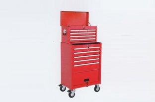 Portable red 6 Drawer top chest & 5 Drawer O.8 - 1.0 steel tool chest roller