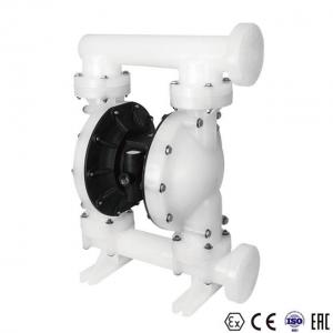 White Air Powered Diaphragm Pump / Air Pump Membrane Conveying Machine