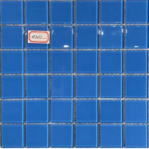 48X48MM Swimming Pool Mosaic Tiles Blue Color Glass Mosac Tiles