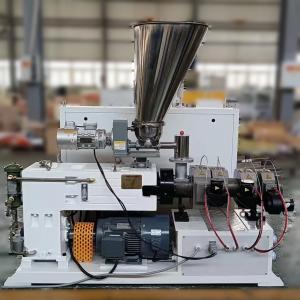 Lab Mini Twin-Screw Compounding Conical Plastic Extruder ZS35/76 Small Double Screw Extruder Co-extrusion