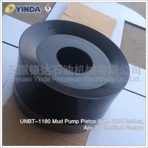 China UNBT-1180 Mud Pump Piston With NBR Rubber Piston Pump Structure Oil Drilling Industry supplier
