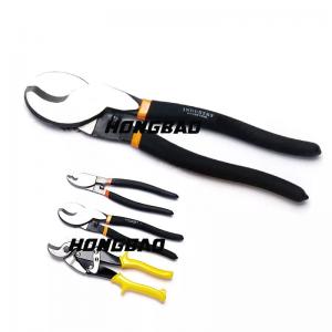 China Long Cut Aviation Snips 3 Piece Set 9 Heavy Duty Cable Cutter Pliers Copper supplier
