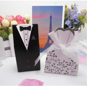 China Bride and Groom Ribbon Wedding gift box wholesale