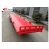 China 13 Meters 3 Axles Commercial Flatbed Trailer With Dual Line Brake System wholesale