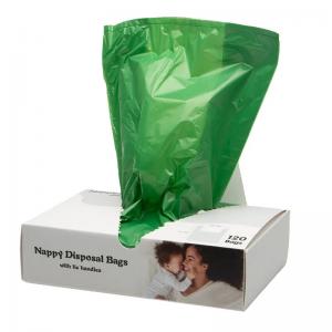 China 3g Disposable Plastic Diaper Garbage Bags T-shirt Bag Nappy Sacks Bags supplier