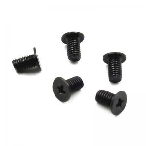 Black Alloy Stainless Steel Torx Flat Head Screws M12 Zinc Plated Extra Slim