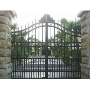 China Residential House Wrought Iron Doors , Classic Home Depot Wrought Iron Gates supplier