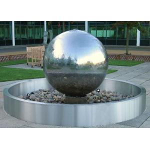 China Stainless Steel Ball Water Feature / Stainless Steel Sphere Water Features For The Garden  supplier