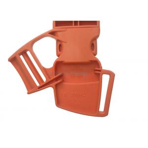 Orange Precision Injection Molding Plastic Strap Buckle For Backpack Belt / Bag Parts Accessories