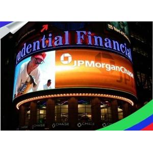 Curved Exterior Led Screen , P10 Outdoor Full Color Led Display Long Distance