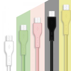 2.4A TPE File Transfer Cord Liquid Silicone Type C To Lightning
