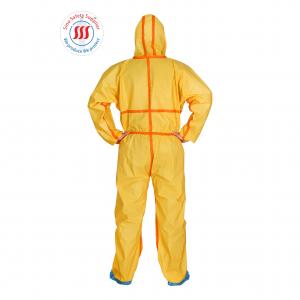 S To 4XL Yellow Type 3 Chemical Suit Radiation Proof Disposable Protection Suit