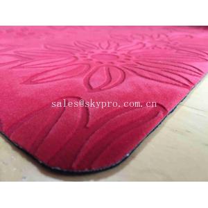 China Contemporary Excellent Flexibility Cool Pink Yoga Mats With Printing / Stamping Logo supplier