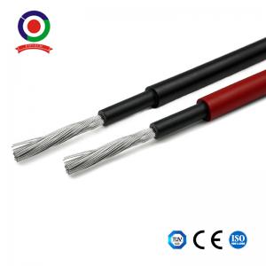 China Stranded Oxygen Free Tinned Copper Wire PV Cable 2.5mm2 Red Black supplier
