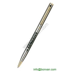promotional gift steel pen, printed logo stainless steel pen
