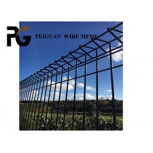 Garden Roll Top Mesh Fence Panels Welded Steel Triangle Bending