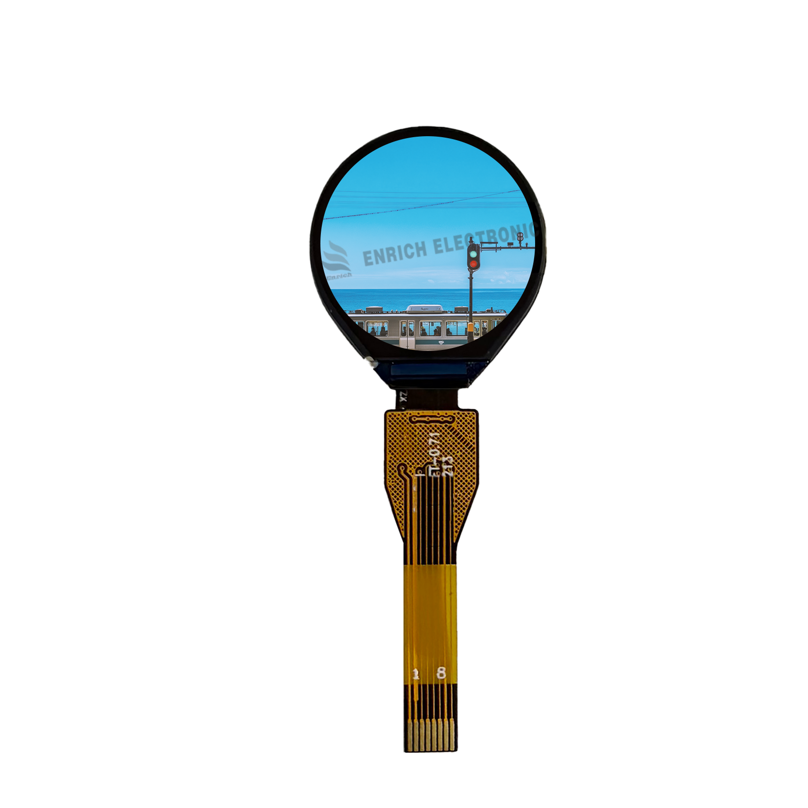 China 0.71 Inch Round TFT LCD Module with 160x160 Resolution and IPS Viewing Angle for Wearable and Industrial Applications wholesale