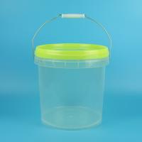 China High Transparent Food Grade Square Plastic Bucket 10L 5L on sale