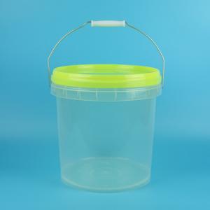 High Transparent Food Grade Square Plastic Bucket 10L 5L