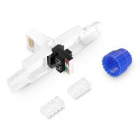 China Professional Utp Cat6A Toolless RJ45 Male Connector Keystone Jack by Exact Cables on sale