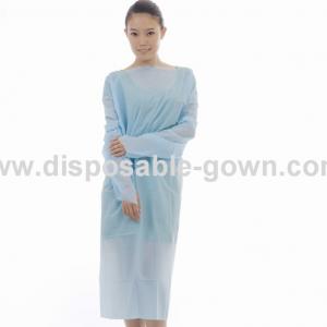 China Hospital Long Sleeve Disposable CPE Gown With Thumb Cuff supplier