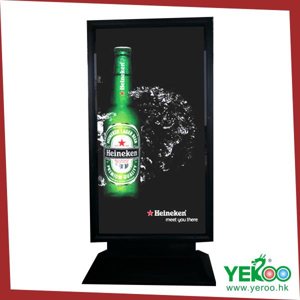 2015 Allumium alloy LED Light and rectangular advertising light sign