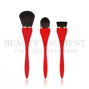 Streamline Handle High End Makeup Brush Soft Touch Red Color BY7019