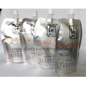 Laminated Material Aluminum Chinese Herbs Liquid Stand Up Pouch , food grade material spout pouch